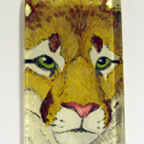 "Cougar" Glass Pendant ***ORIGINAL***