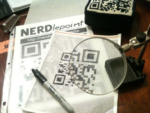 QRCode needlepoint canvas