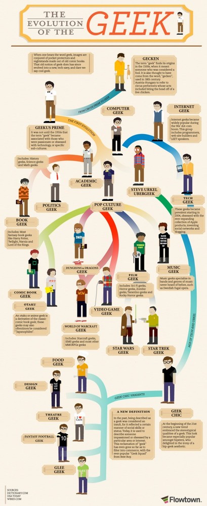 The Evolution Of The Geek Poster