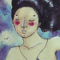 FEATHERHEART small fantasy art print 5 x 7