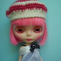 pink candy beret