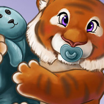 "Tiger Tot" Keyring