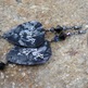 Black pearl guitar pick earrings - Thumbnail 2