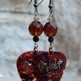 Tortoise guitar pick earrings - Thumbnail 2