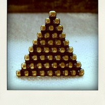 Giza Pyramyd - Brass Bead Ring