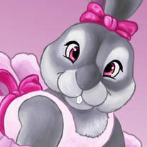 "Bonny Bunny" Keyring