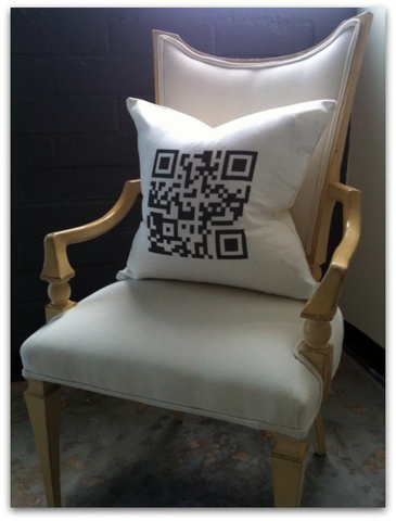 Personalized QR Code Pillow
