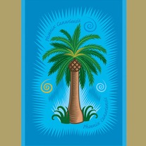 "Phoenix Canariensis"-Phoenix palm-Limited edition archival inkjet print on canvas with matte