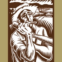 "El Mambi Pensativo"-Limited Edition archival inkjet print on canvas with matte