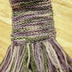 Winter Sister: Hand-knit 100% Wool Scarf - Thumbnail 1
