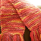 Hand-knit 100% Wool Scarf  - Thumbnail 2