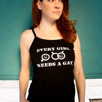 Every Girl Needs A Gay Fitted Tank Top
