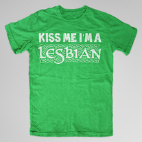 Kiss Me I'm a Lesbian Men's Tee