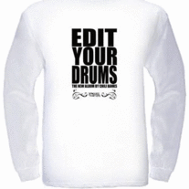 "Edit Your Drums" Long Sleeve T-Shirt Mens