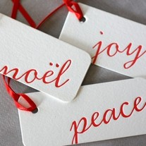 Peace, Joy, Noel Gift Tags