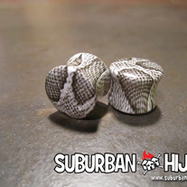 Snake Skin Acrylic Saddle Plug