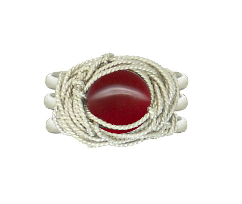 Kristen - Carnelian Red Ring
