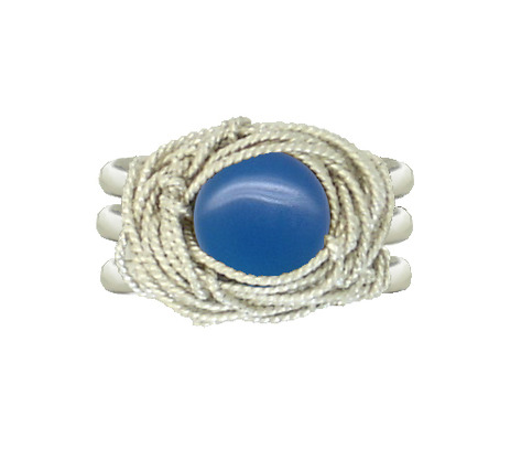 Natalie - Blue Chalcedony Ring
