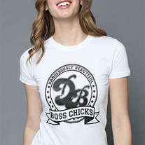 DB Boss Chicks Tee in White