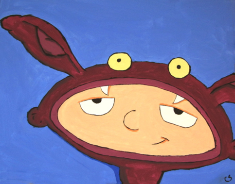 Arnold As A Real Monster Painting (Original)