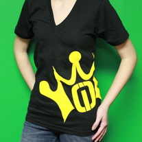 Black Crown V-neck - Last Chance!