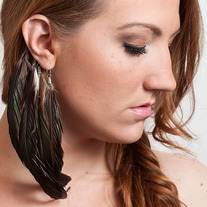 Feather Ear Wrap Cuff Earring