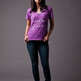 "Freedom is Here" Vintage V-Neck // Grape - Thumbnail 4