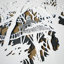Custom papercut illustration