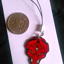 Dragon Face phone charm
