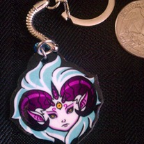Demon Lady Keychain