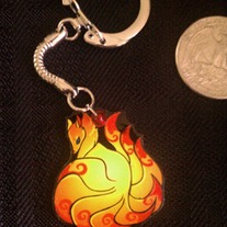 Nine Tailed Kitsune keychain