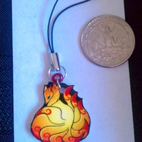Nine Tailed Kitsune phone charm