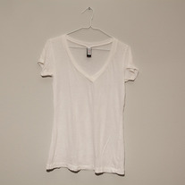 Urban Outfitters White Sheer V-Neck