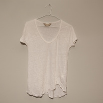 Zara White V-Neck