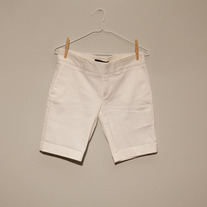 Zara White Bermuda Shorts