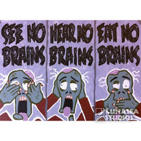 See No Brains 5x7 Print