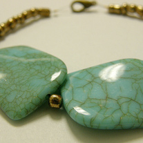 Bronze and Turquoise Bracelet