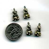 Monkey Pewter Charms (set of 4)
