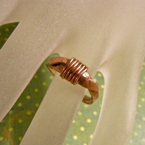 Overlapping Copper wire Ring