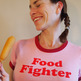 Food Fighter - Red Women's Ringer - Thumbnail 2