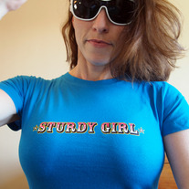 Sturdy Girl Tshirt - Turquiose