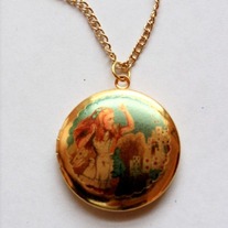 SALE- Alice With Cards Necklace