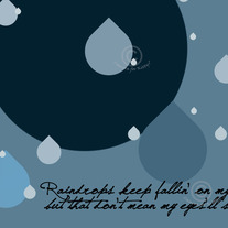 Raindrops Fallin' Print