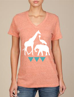 Uganda Wildlife Tee - Women's