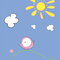 Pig On a Hill (blue shirt)
