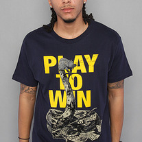 The Poker Snake Tee in Navy