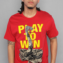 The Poker Snake Tee in Cardinal