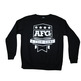 The AFG Rank Crewneck in Black - Thumbnail 3