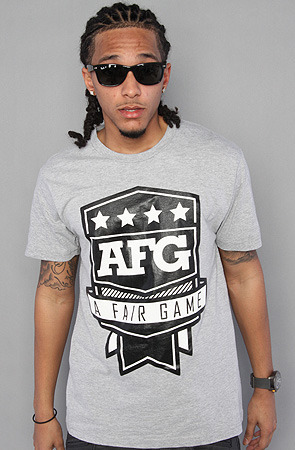 The AFG Rank Tee in Heather