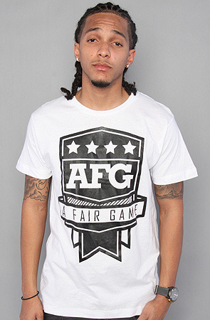 The AFG Rank Tee in White